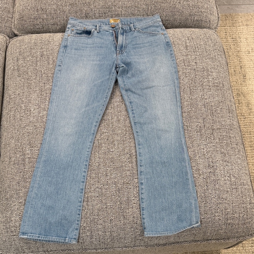 MOTHER Light Blue The Insider Ankle Jeans